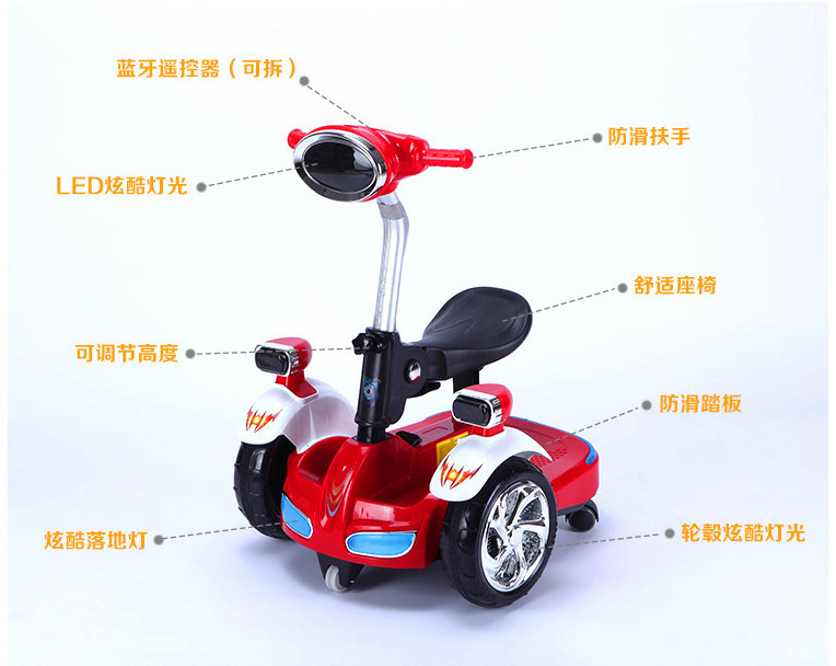 新款时尚儿童遥控电动平衡车 多功能四轮玩具车的创新与商标代理解析
